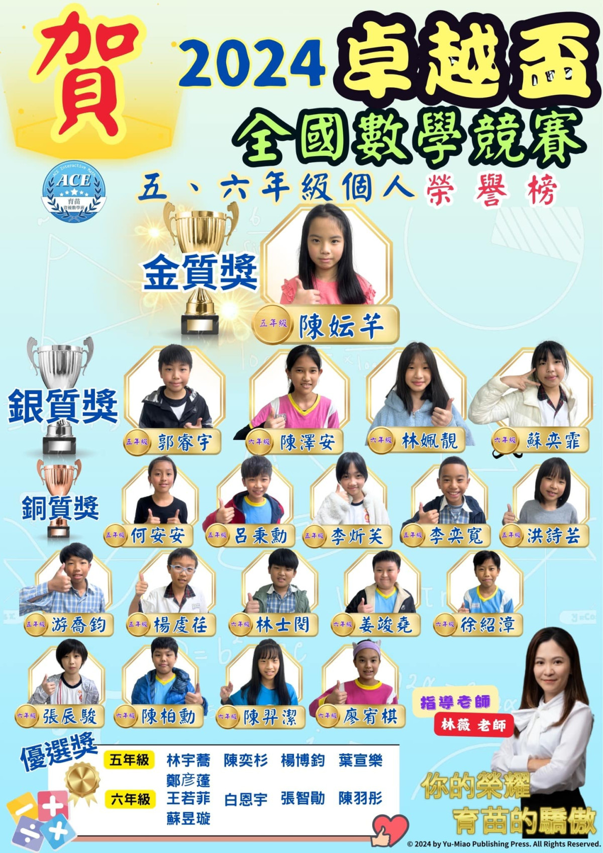 2024卓越盃全國數學競賽
