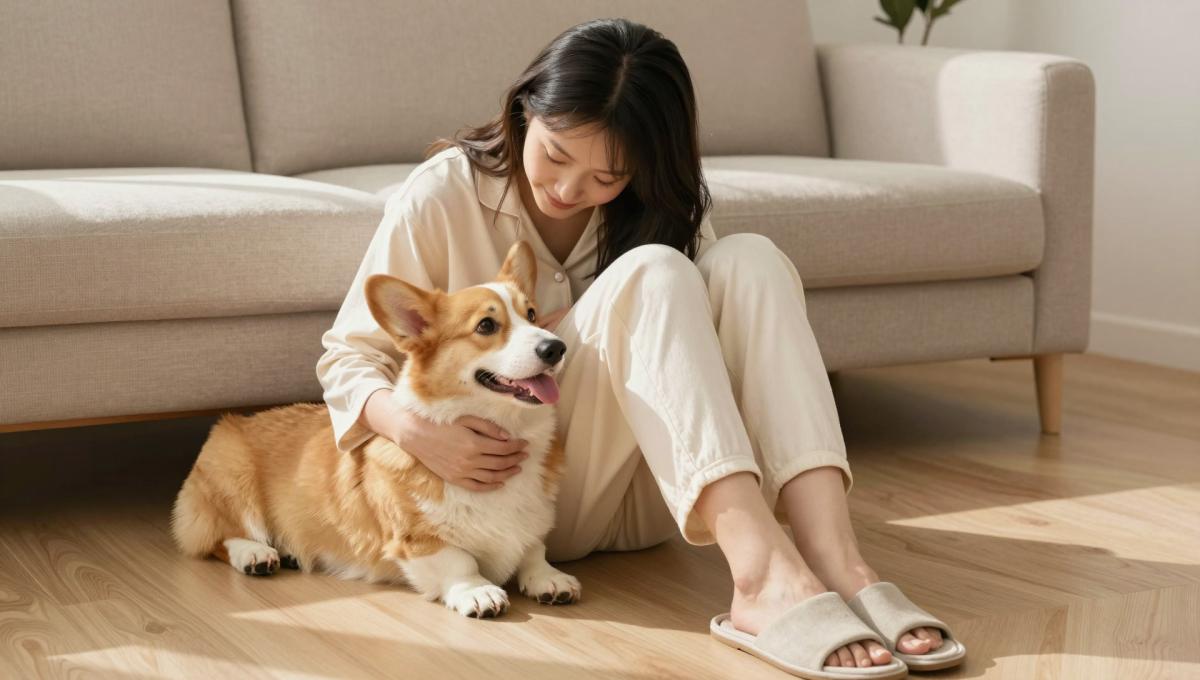 毛小孩陪伴主人，象徵愛與記憶